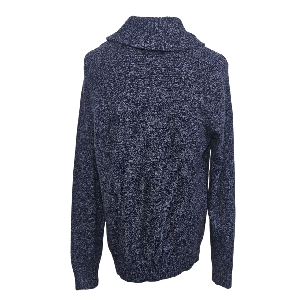 Express Men's Navy Cardigan Sweater - Picture 4 of 9